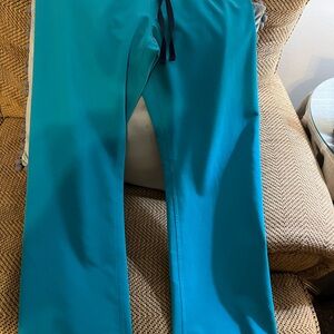 Figs Teal Livingston Technical Scrub Pants